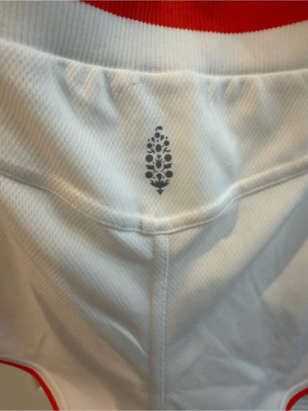 FREE PEOPLE MOVEMENT White and Orange Trim Women’s Athletic Shorts, Sz Med - Picture 5 of 6
